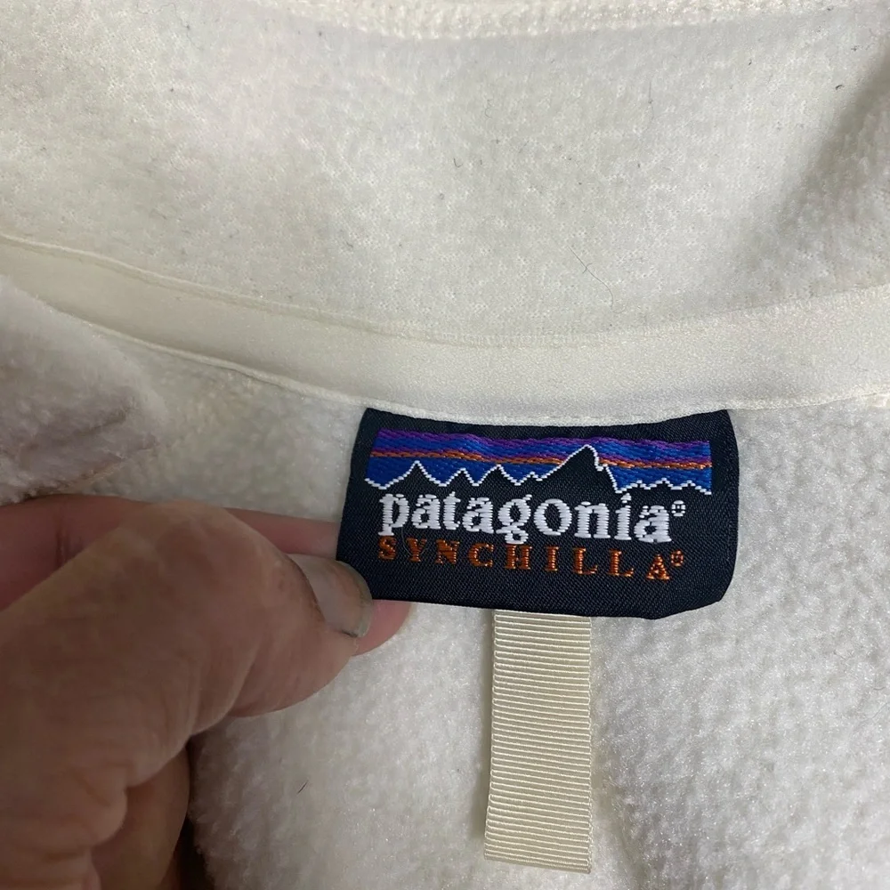 Patagonia Synchilla Women's Cream Fleece Vest size M